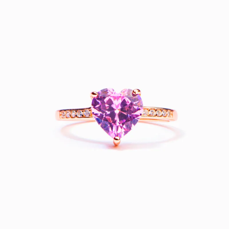 To My Granddaughter "Keep me in your heart" Heart Ring sold by SARAH'S WHISPER