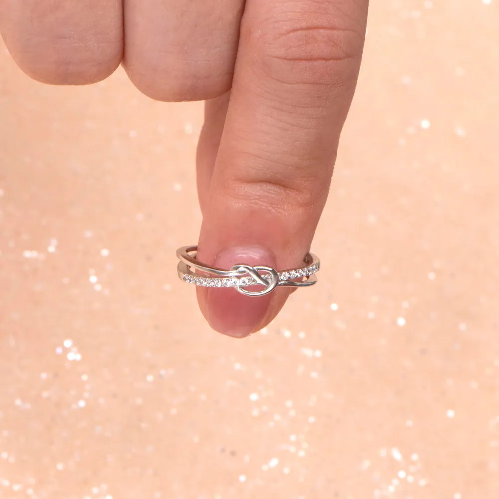 To My Hardcore Girl Gang "HARDCORE GIRL GANG" Knot Ring sold by SARAH'S WHISPER product image thumbnail 4