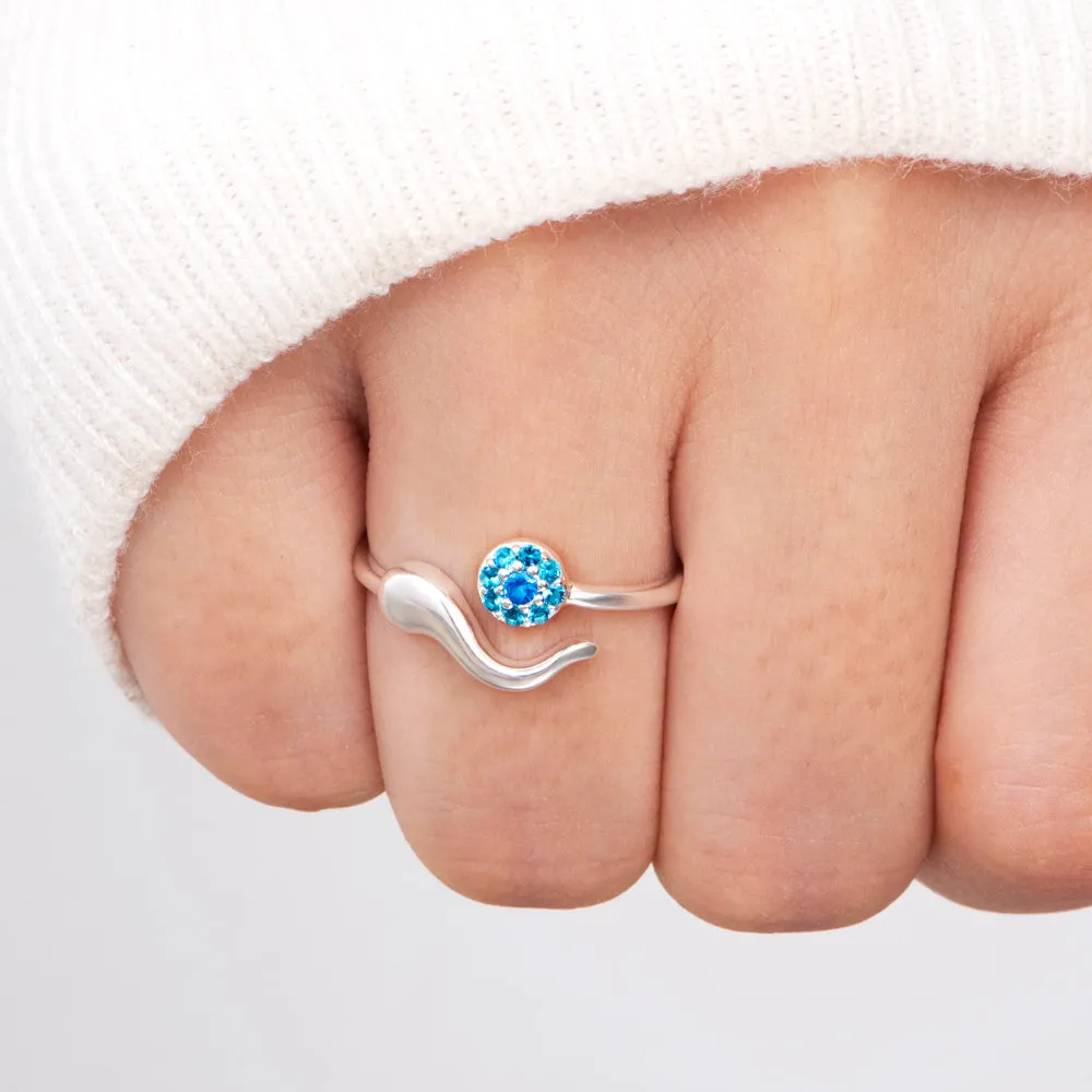 To My Granddaughter "Protect you from anything you fear" Evil Eye Ring sold by SARAH'S WHISPER product image thumbnail 3