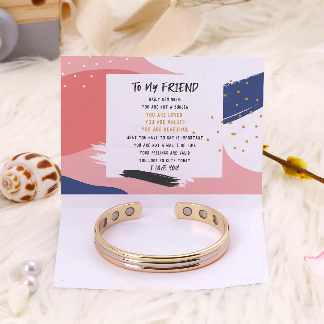 To My FRIEND "YOU ARE LOVED YOU ARE VALUED YOU ARE BEAUTIFUL" Bracelet sold by SARAH'S WHISPER product image thumbnail 3