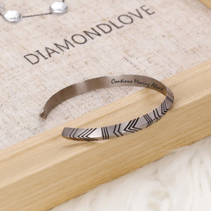 To My Granddaughter "Moving forward" Line Bracelet sold by SARAH'S WHISPER