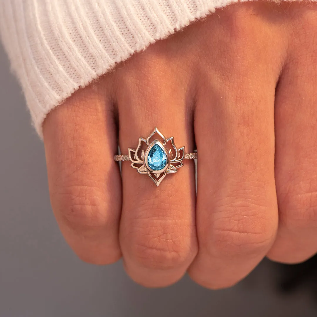 "Rebirth" Lotus Ring sold by SARAH'S WHISPER product image thumbnail 5