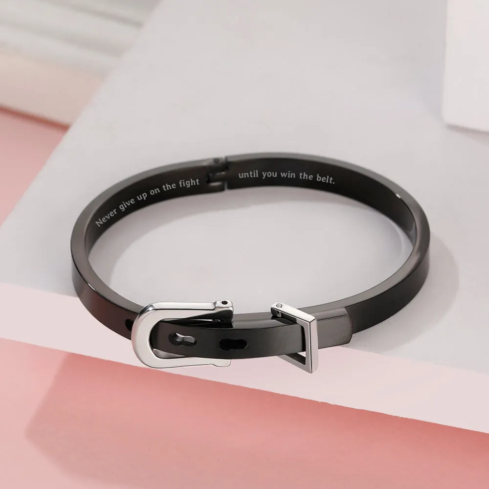 To My Granddaughter "Never give up" Belt Bracelet sold by SARAH'S WHISPER product image thumbnail 3