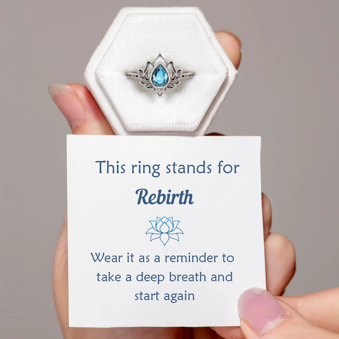 "Rebirth" Lotus Ring sold by SARAH'S WHISPER product image thumbnail 3