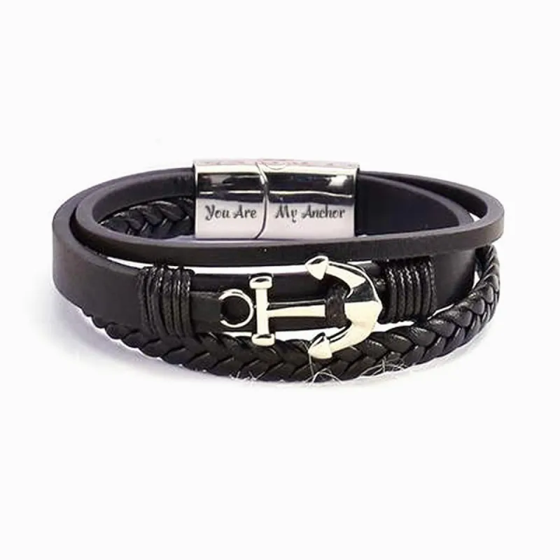 To My Grandson "You Are My Anchor" Anchor Bracelet sold by SARAH'S WHISPER