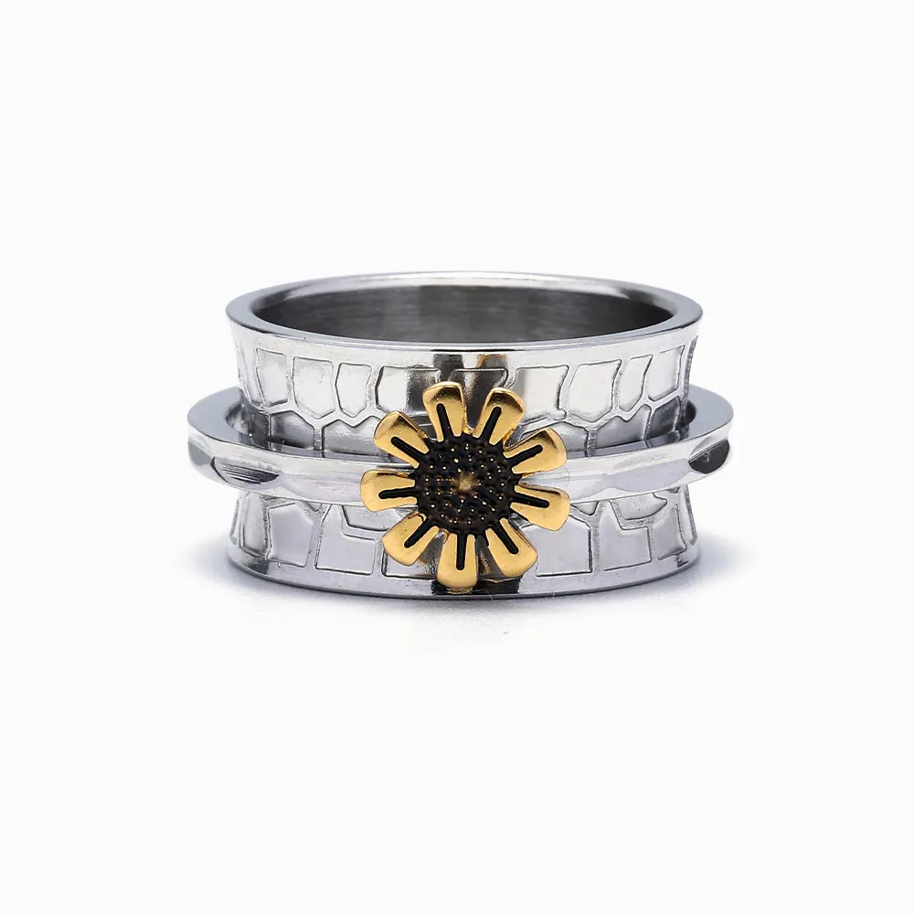 To My Daughter "Keep on Blooming" Sunflower Ring sold by SARAH'S WHISPER