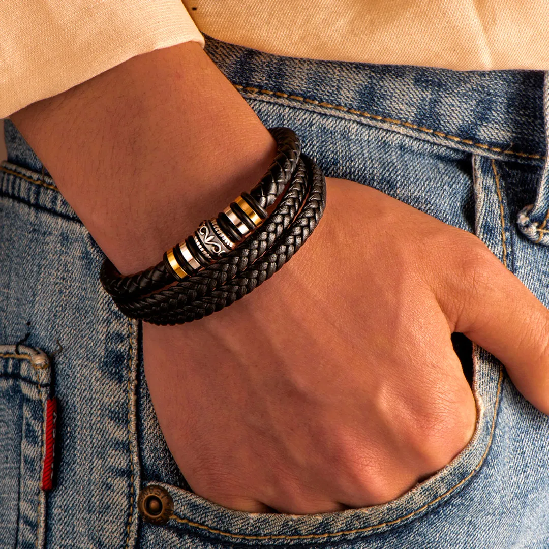To My Son "A bond can never be broken" Woven Bracelet sold by SARAH'S WHISPER product image thumbnail 3