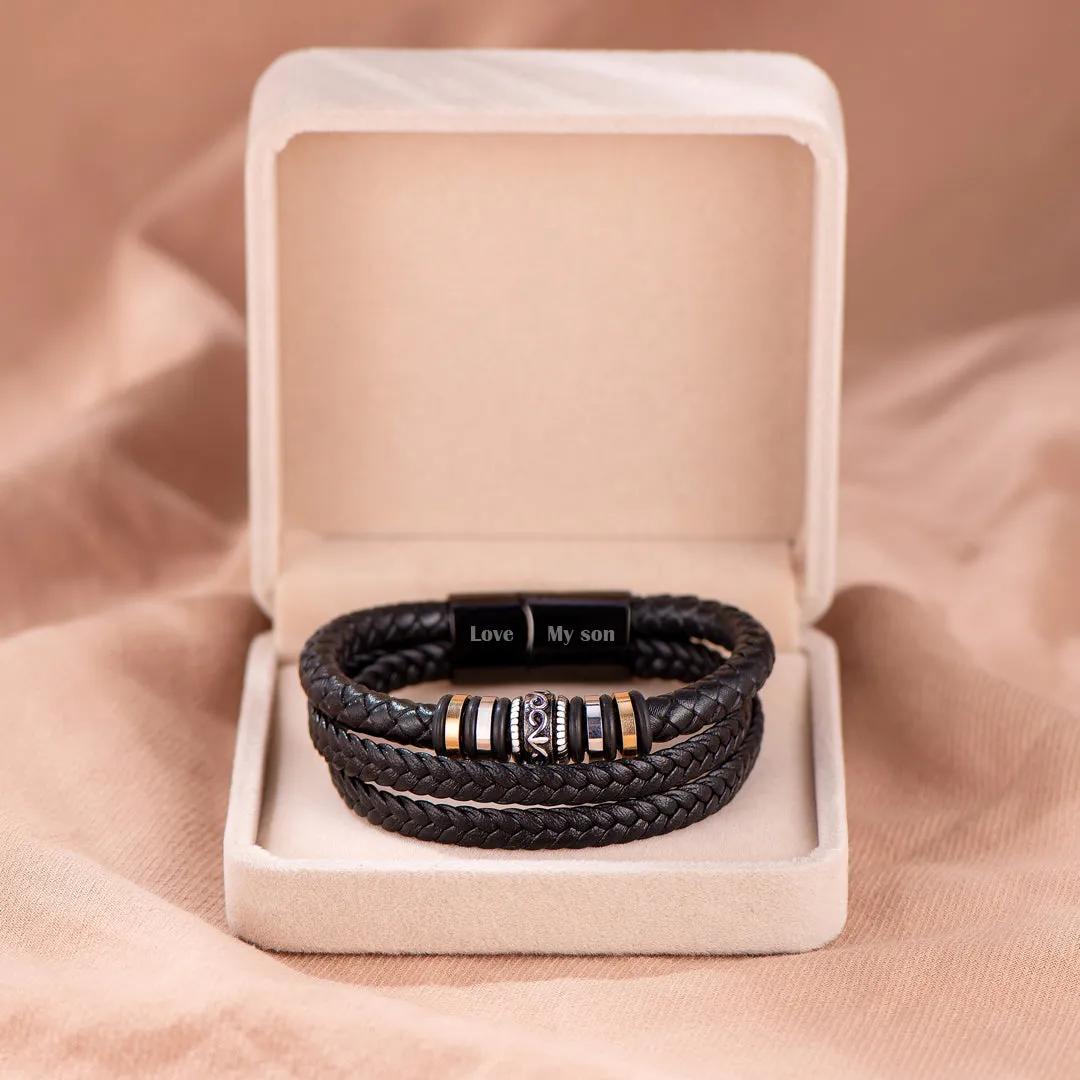To My Son "A bond can never be broken" Woven Bracelet sold by SARAH'S WHISPER product image thumbnail 4