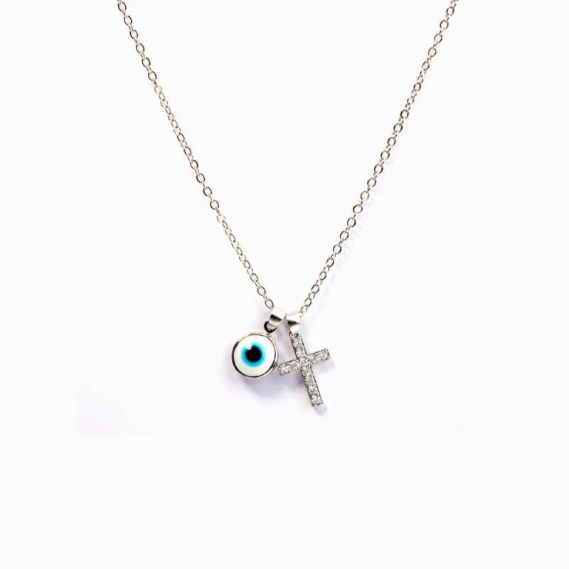 To My Grandson "Protect You" Evil Eye Necklace sold by SARAH'S WHISPER