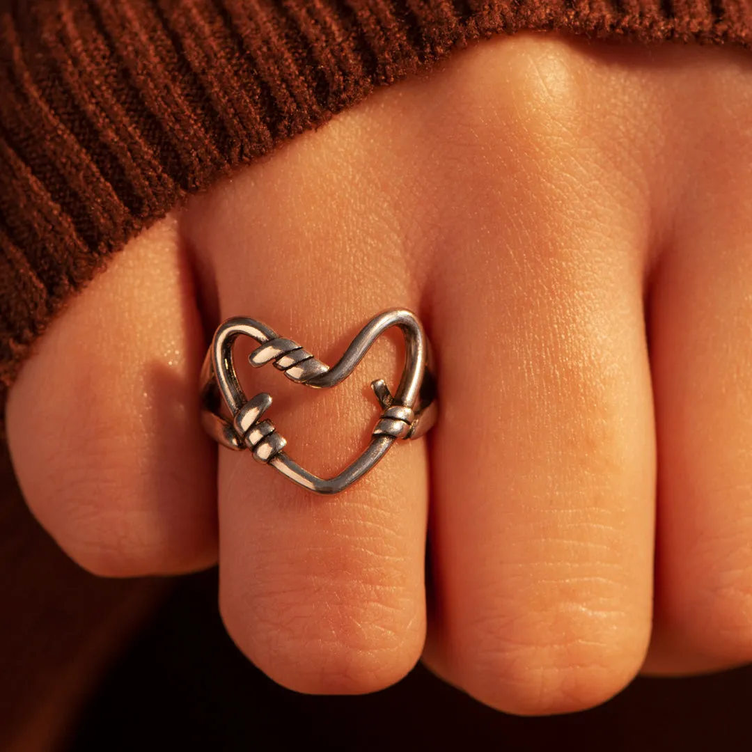 "Hold my heart forever" Holding Heart Ring sold by SARAH'S WHISPER product image thumbnail 3