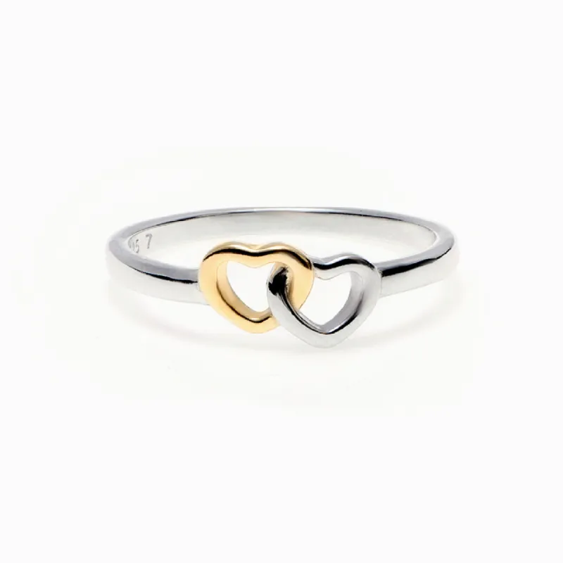 To My Granddaughter "Love Forever" Double Heart Ring sold by SARAH'S WHISPER