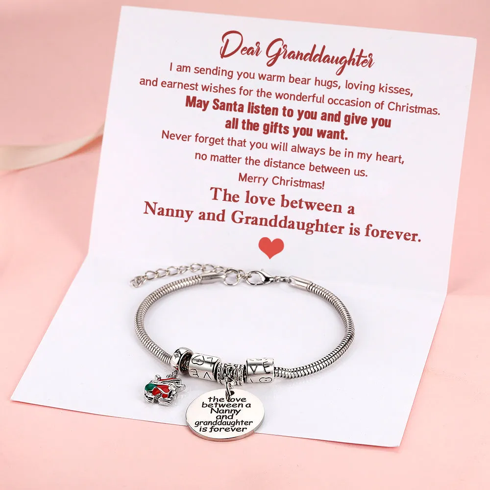 To My Granddaughter "Always in my heart" Charm Bracelet sold by SARAH'S WHISPER product image thumbnail 2