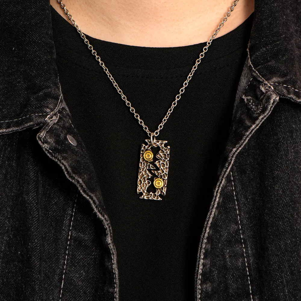 "Your value doesn't decrease based on someone's inability to see your worth." Razor-Blade Necklace sold by SARAH'S WHISPER product image thumbnail 4