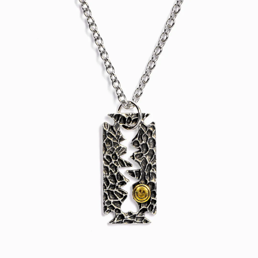 "Your value doesn't decrease based on someone's inability to see your worth." Razor-Blade Necklace sold by SARAH'S WHISPER