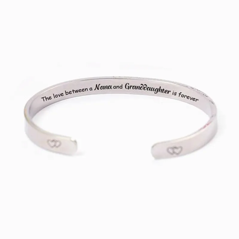 To My GRANDDAUGHTER "The love between a Nana and Granddaughter is forever" Bracelet sold by SARAH'S WHISPER