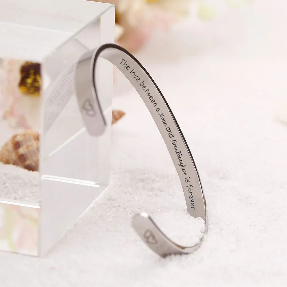 To My GRANDDAUGHTER "The love between a Nana and Granddaughter is forever" Bracelet sold by SARAH'S WHISPER product image thumbnail 5