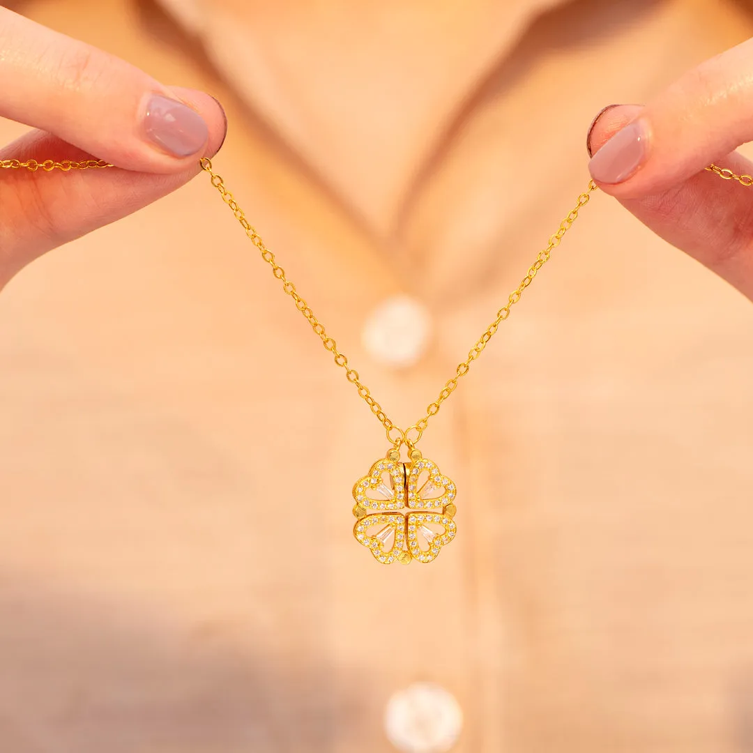 To My Best friend "Our Hearts Will Always Connect No Matter The Distance" Union Necklace sold by SARAH'S WHISPER product image thumbnail 4