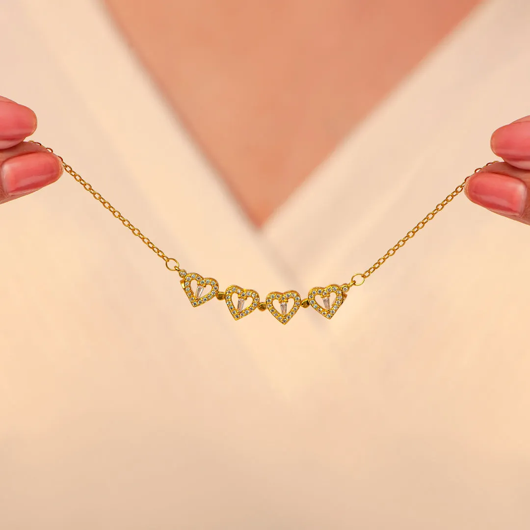 To My Best friend "Our Hearts Will Always Connect No Matter The Distance" Union Necklace sold by SARAH'S WHISPER product image thumbnail 5