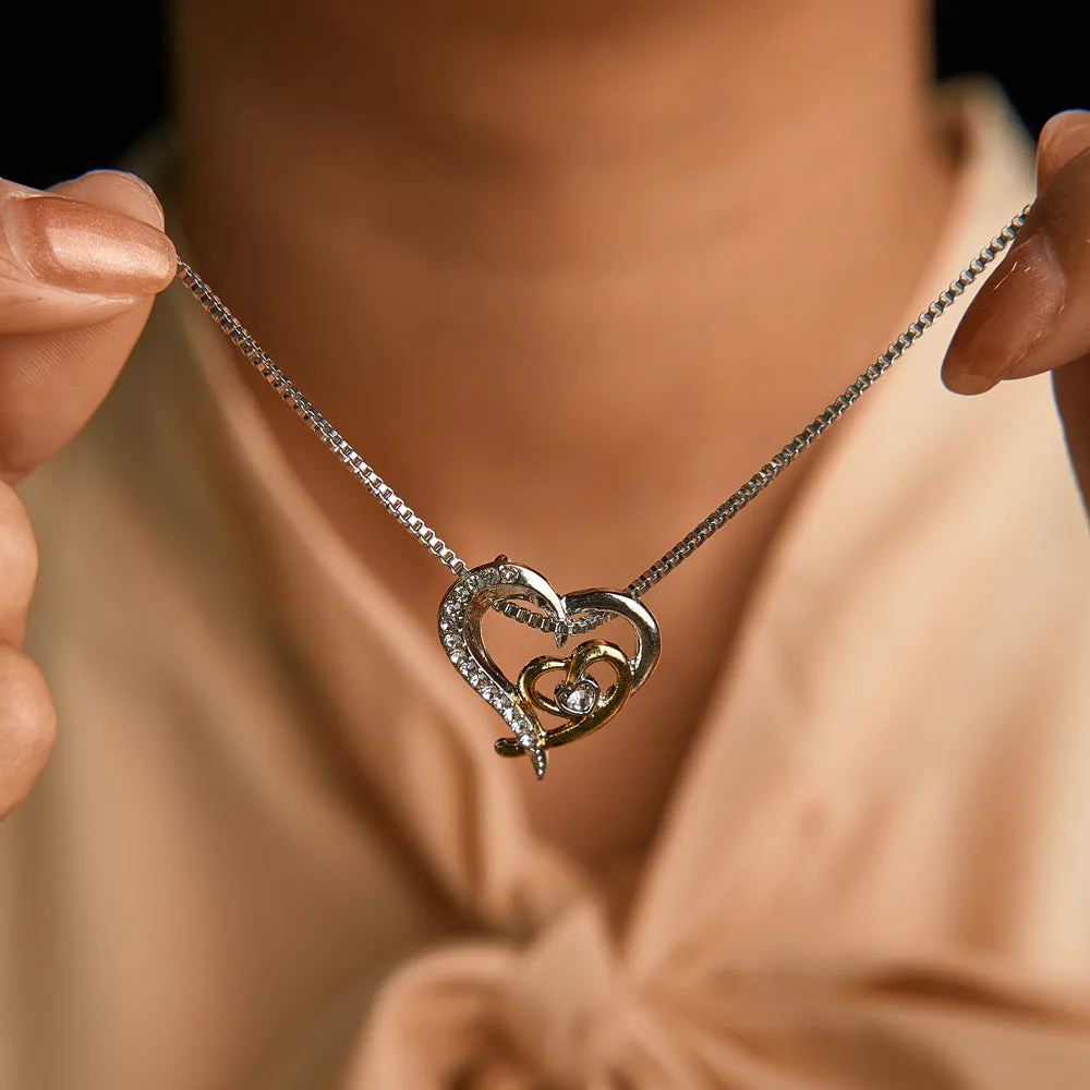 To My Granddaughter "You owned my heart from the start" Heart Necklace sold by SARAH'S WHISPER product image thumbnail 4