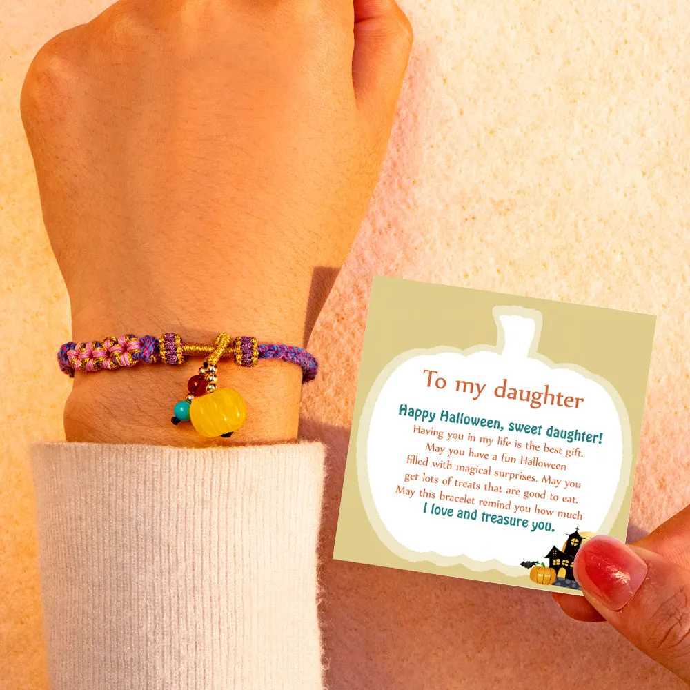 To My Daughter "Happy 'Halloween" Pumpkin Halloween Bracelet sold by SARAH'S WHISPER product image thumbnail 5