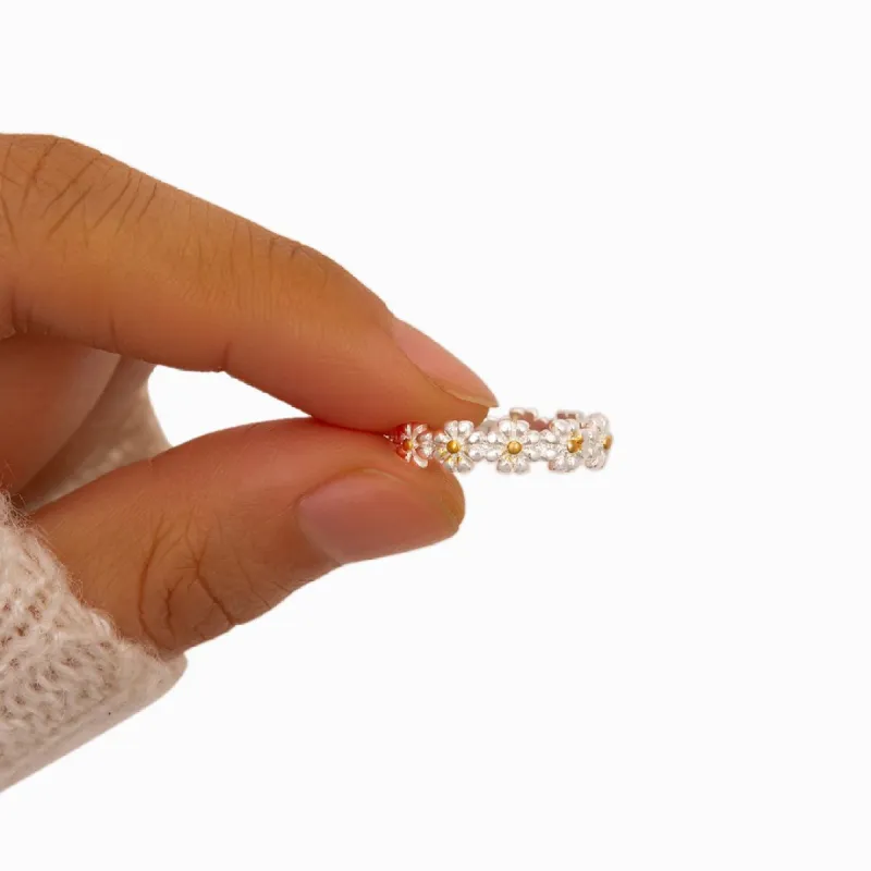 "I think about you every daisy " RING [🌿 RING +💌 GIFT CARD + 🎁 GIFT BAG + 💐 GIFT BOUQUET] made by SARAH'S WHISPER