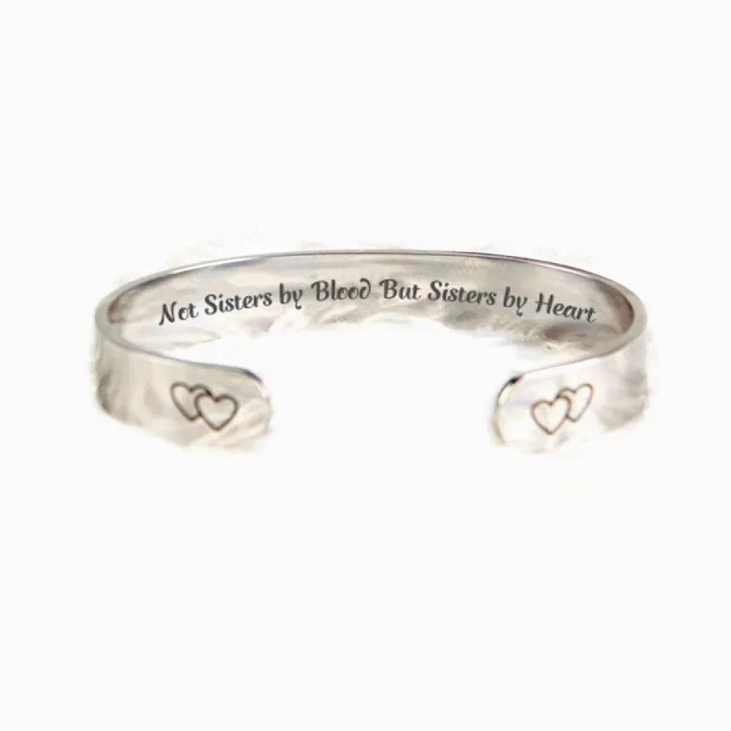 For My Best Friend "Not Sisters by Blood But Sisters by Heart" Bracelet sold by SARAH'S WHISPER