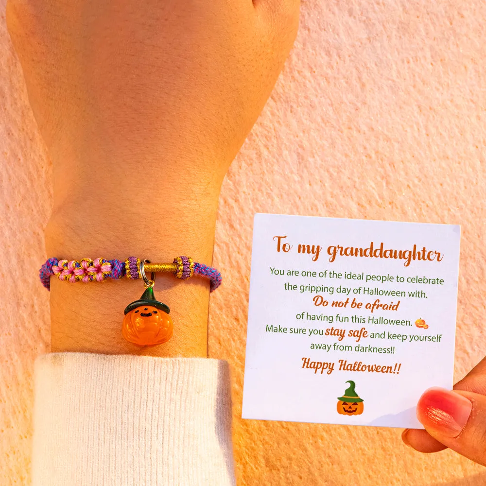 To My Granddaughter "Happy Halloween" Halloween Bracelet sold by SARAH'S WHISPER product image thumbnail 5