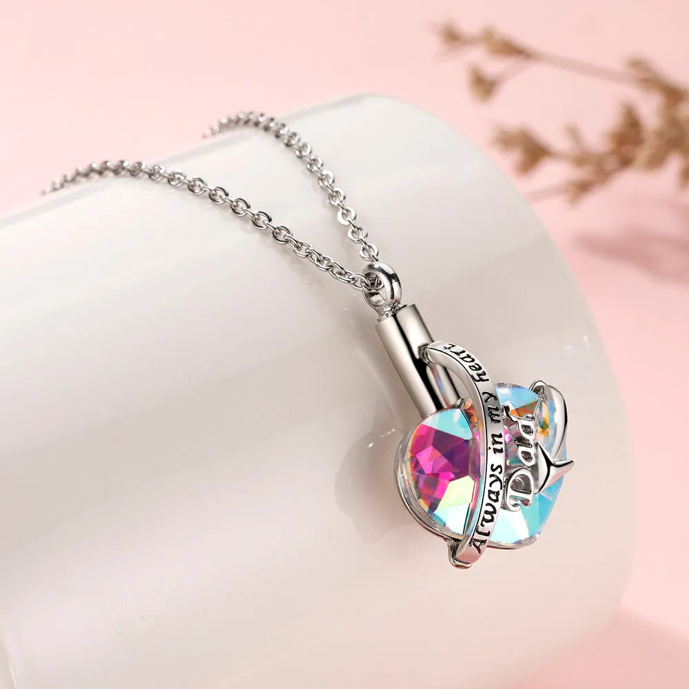 "Always with you" Heart Necklace sold by SARAH'S WHISPER product image thumbnail 4