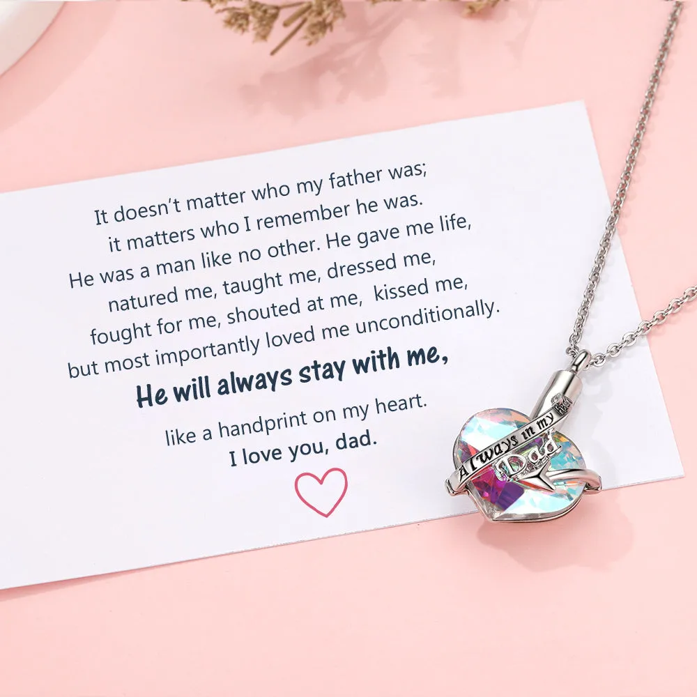 "Always with you" Heart Necklace sold by SARAH'S WHISPER product image thumbnail 2