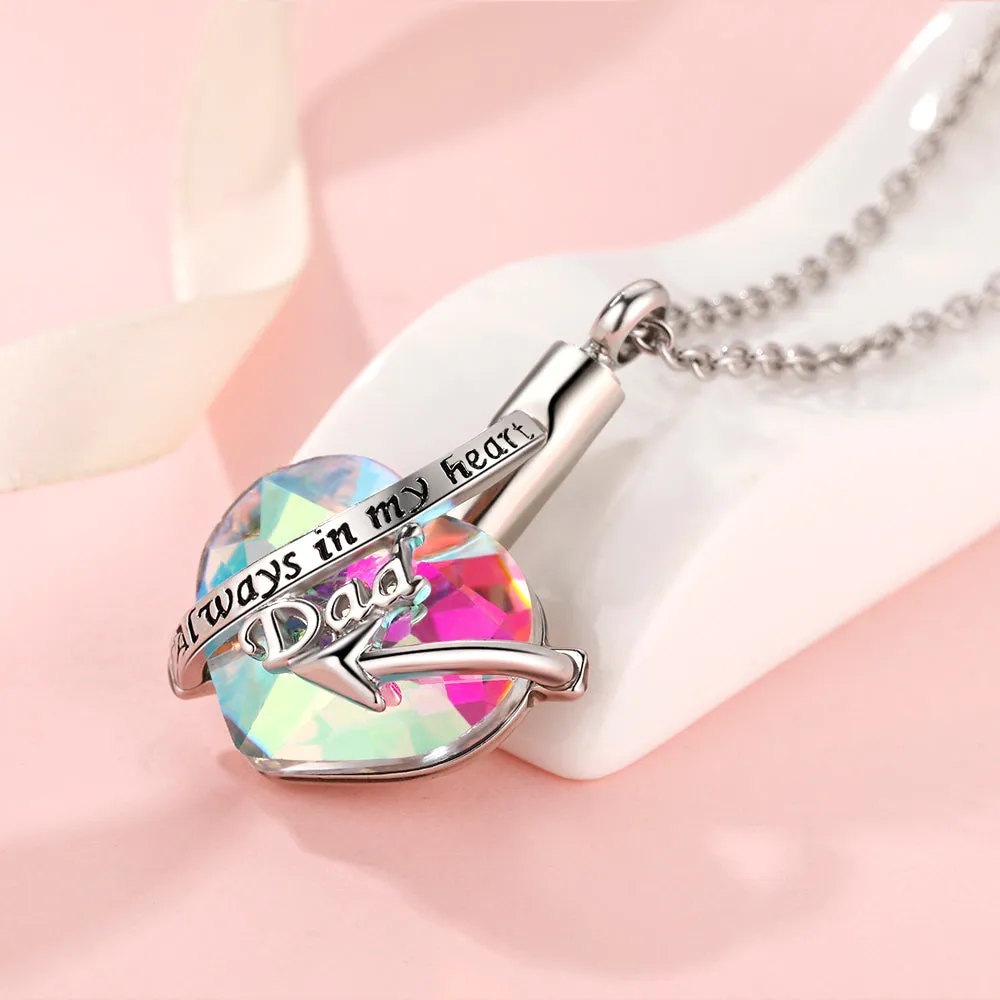 "Always with you" Heart Necklace sold by SARAH'S WHISPER product image thumbnail 3