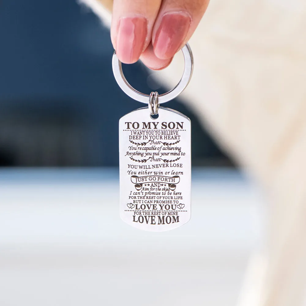 To My Son "Forever Love" Key Ring sold by SARAH'S WHISPER product image thumbnail 3