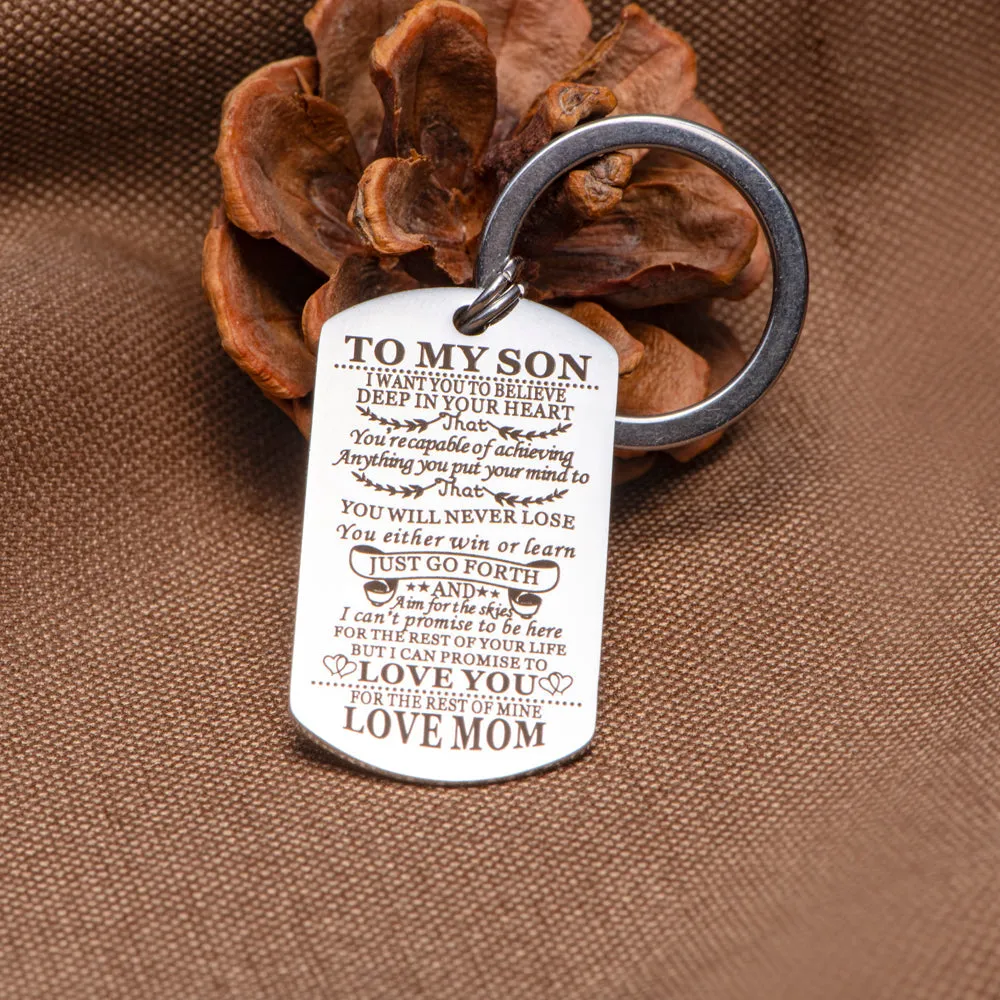 To My Son "Forever Love" Key Ring sold by SARAH'S WHISPER product image thumbnail 4