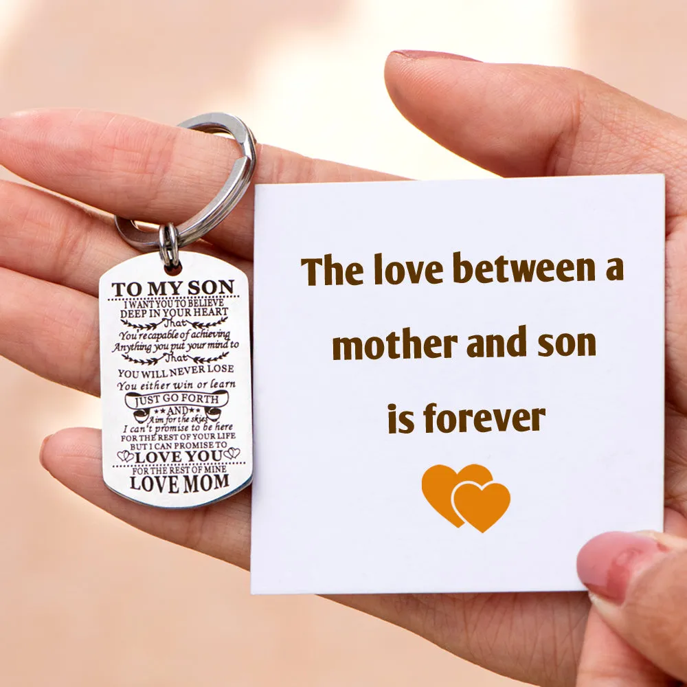 To My Son "Forever Love" Key Ring sold by SARAH'S WHISPER product image thumbnail 2