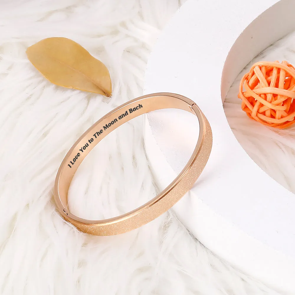 To My Daughter "I love you to the moon and back." Love Bracelet sold by SARAH'S WHISPER