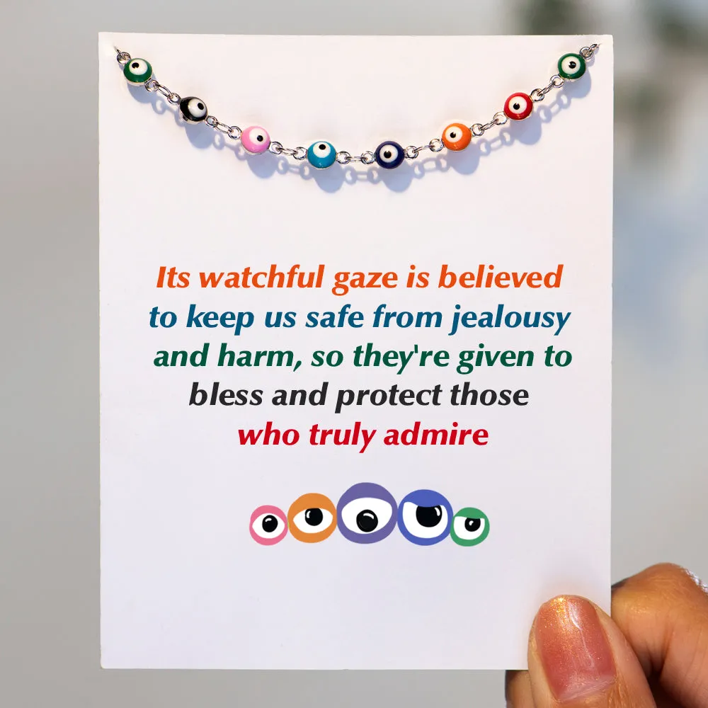 "Truly admire" Evil Eye Anklet sold by SARAH'S WHISPER product image thumbnail 2