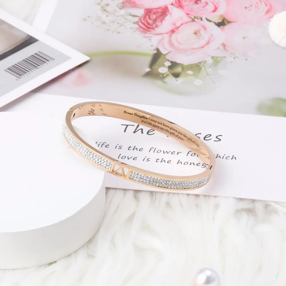 To My Bonus Daughter "BONUS DAUGHTER, I MAY NOT HAVE GIVEN YOU THE GIFT OF LIFE. BUT LIFE GAVE ME THE GIFT OF YOU" Bracelet sold by SARAH'S WHISPER product image thumbnail 5