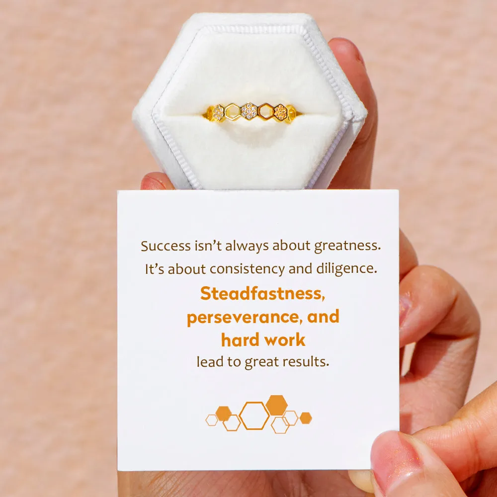 "Diligence, Perserverance and Hard work" Beehive Ring sold by SARAH'S WHISPER product image thumbnail 2