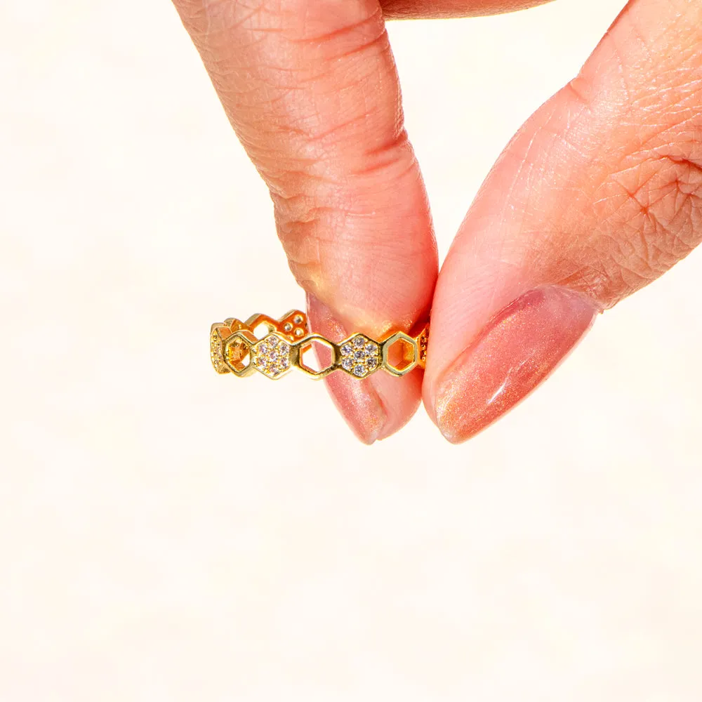 "Diligence, Perserverance and Hard work" Beehive Ring sold by SARAH'S WHISPER product image thumbnail 4