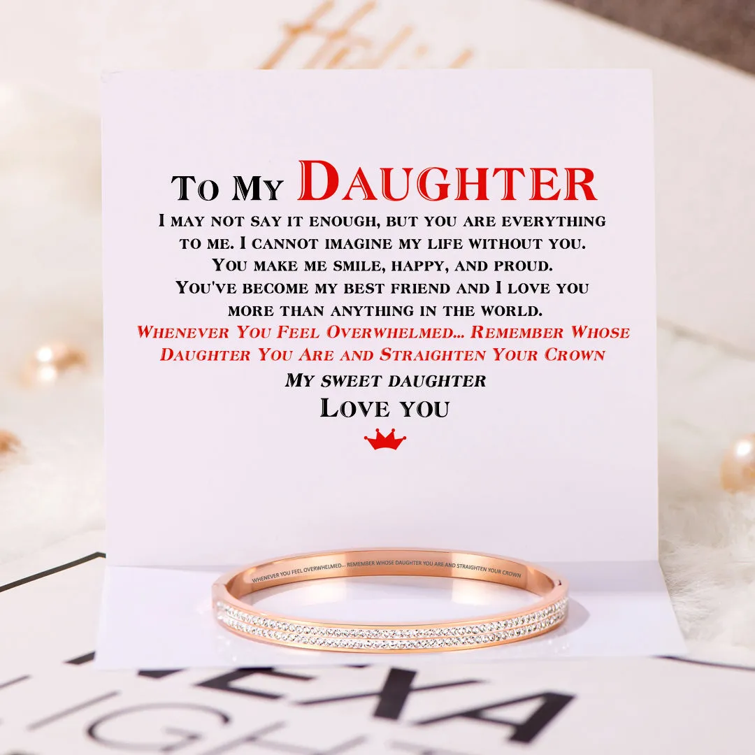 To My Daughter "Straighten Your Crown" Bracelet sold by SARAH'S WHISPER product image thumbnail 2