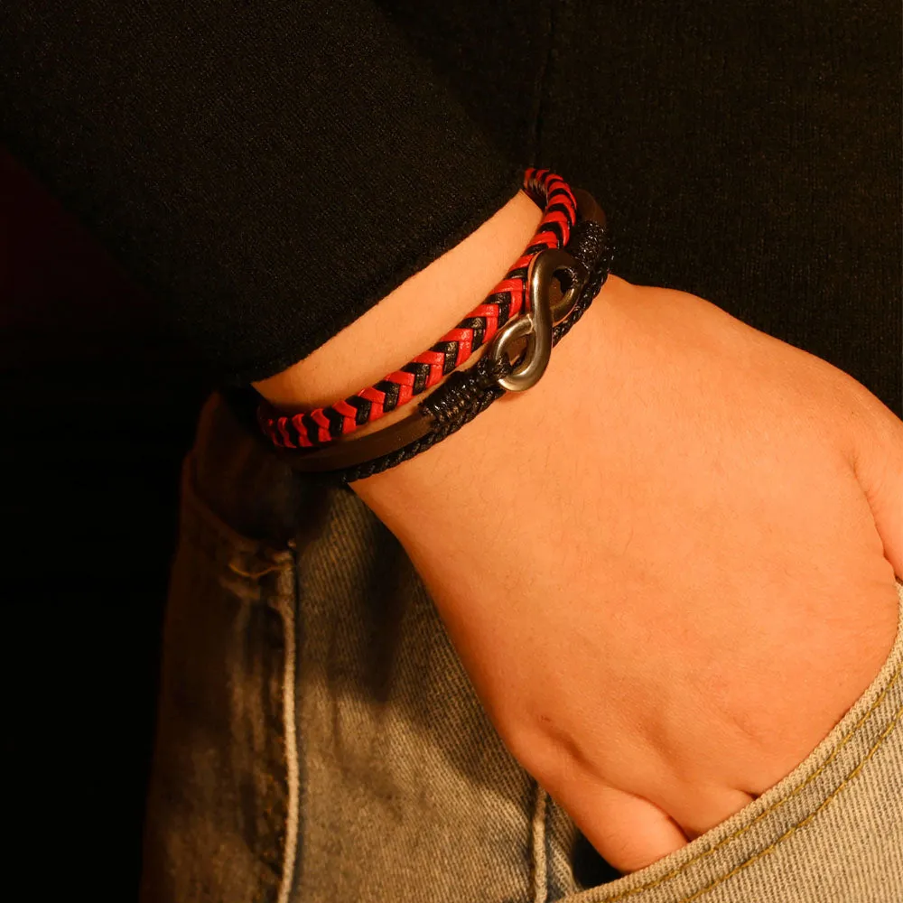 To My Grandson "Forever Linked Together" Infinite Bracelet sold by SARAH'S WHISPER product image thumbnail 3