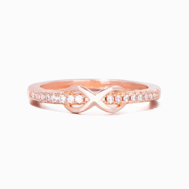 "To my best friend, be strong than your excuses, achieve your goals. My prayers are always with you" Infinite Love Ring sold by SARAH'S WHISPER