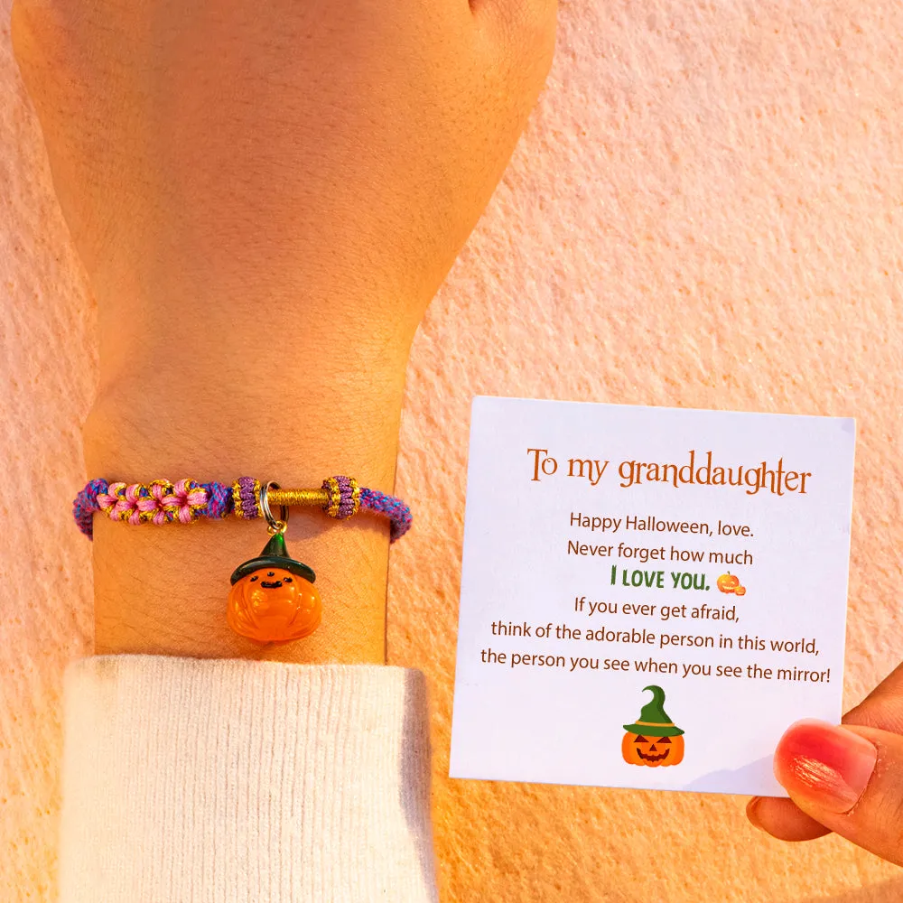 To My Granddaughter "Happy Halloween" Halloween Bracelet sold by SARAH'S WHISPER product image thumbnail 5