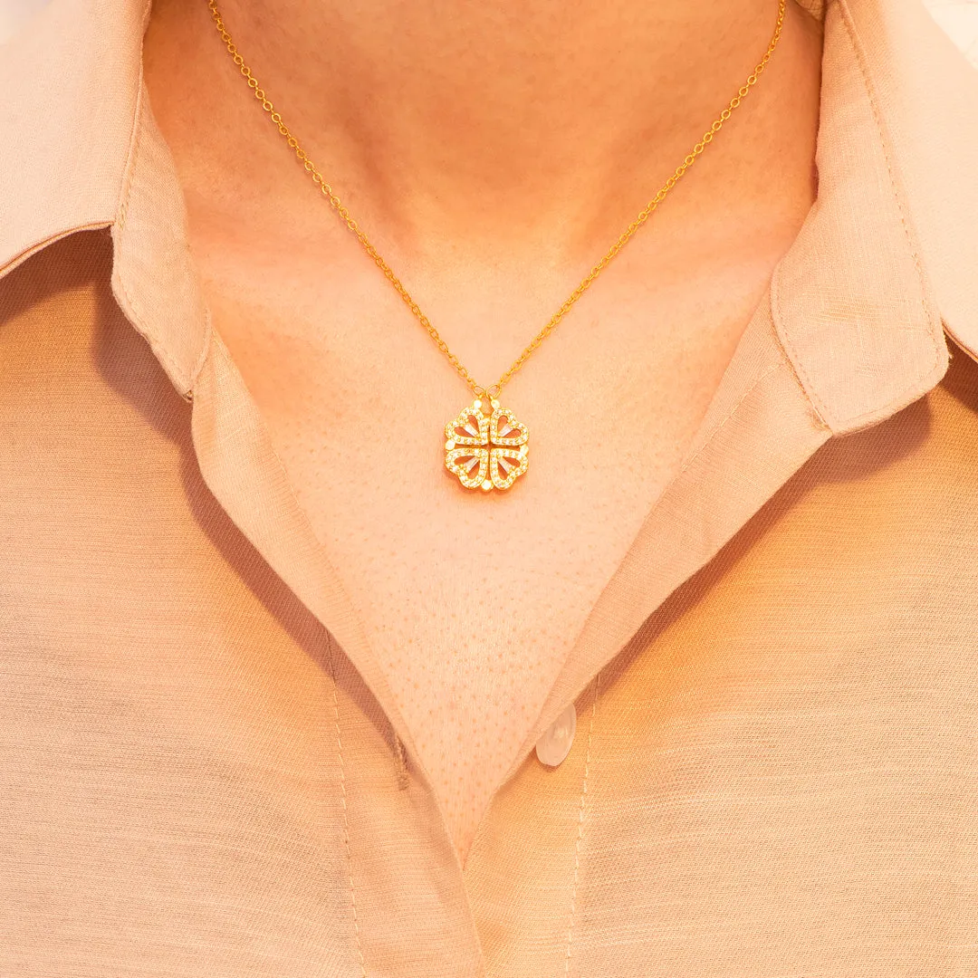 To My Best Friend "Keep our hearts closely connected" Union Necklace sold by SARAH'S WHISPER product image thumbnail 3