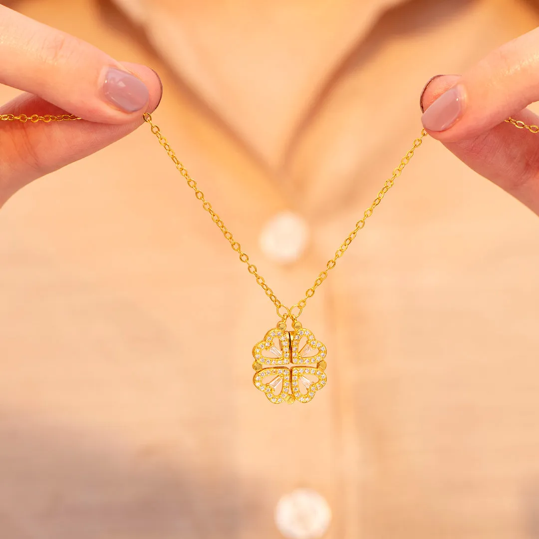 To My Best Friend "Keep our hearts closely connected" Union Necklace sold by SARAH'S WHISPER product image thumbnail 4