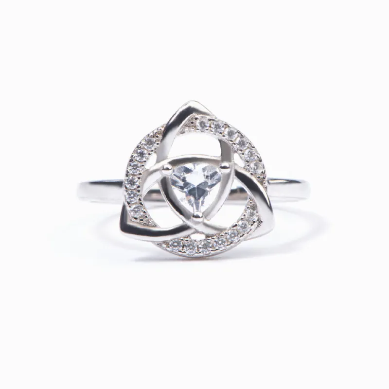 To My Granddaughter "A knot that can never be undone" Knot Ring sold by SARAH'S WHISPER