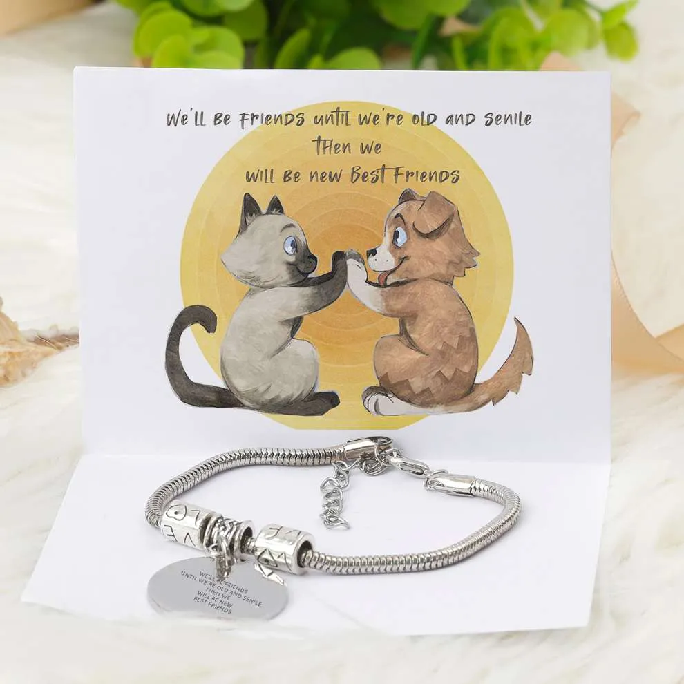 Best Friend Charm Bracelets Forever Friends Gift sold by SARAH'S WHISPER product image thumbnail 2