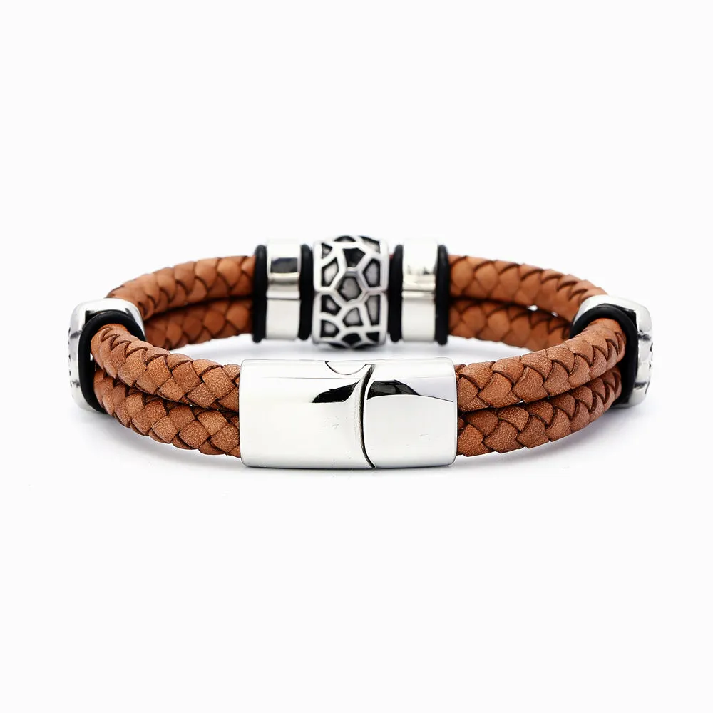 Bracelets for Grandsons – Believer Retro Leather sold by SARAH'S WHISPER product image thumbnail 2