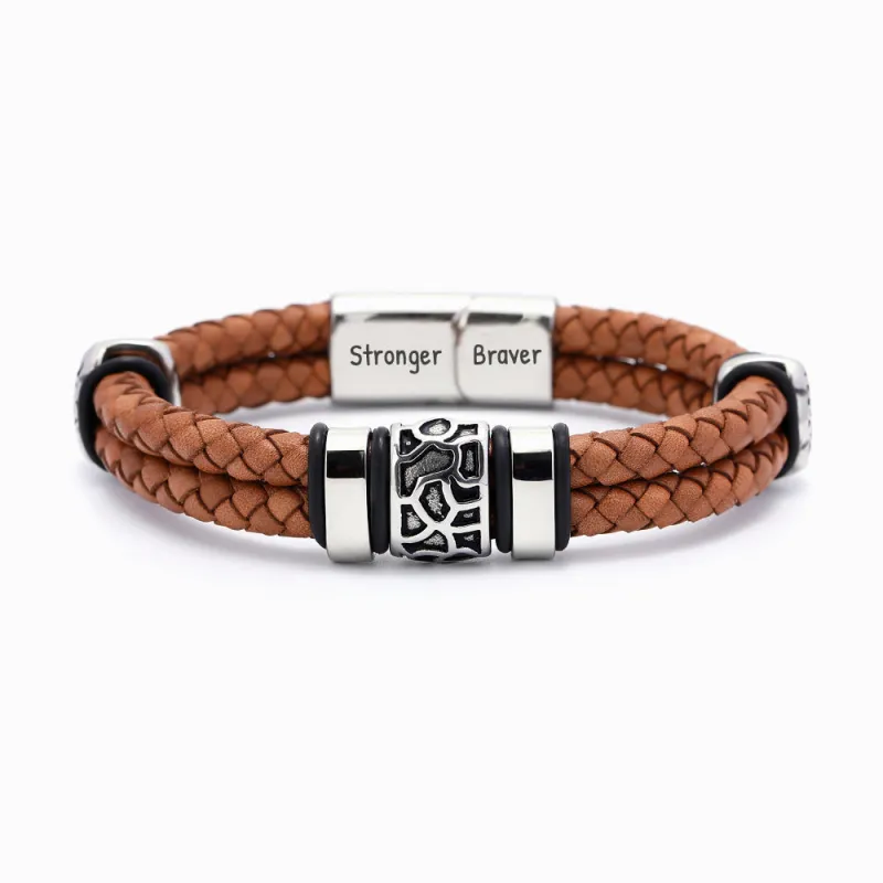 Bracelets for Grandsons – Believer Retro Leather sold by SARAH'S WHISPER