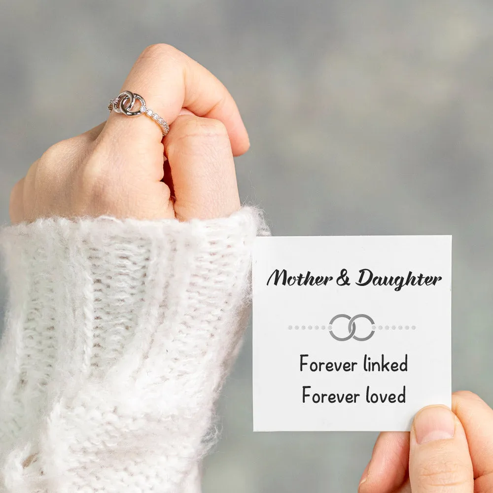 Interlocking Ring for Daughter – Forever Linked Bond sold by SARAH'S WHISPER product image thumbnail 2