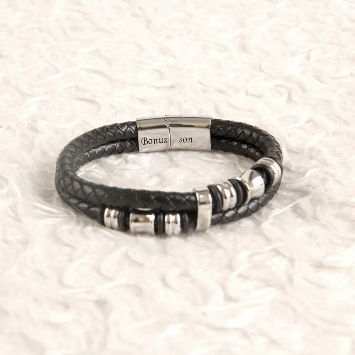 Bonus Son Bracelet – Thoughtful Gift for Bonus Son sold by SARAH'S WHISPER product image thumbnail 4